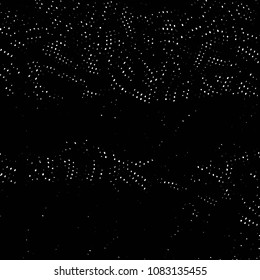 Abstract grunge grid stripe halftone background pattern. Black and white line vector illustration
