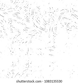 Abstract grunge grid stripe halftone background pattern. Black and white line vector illustration
