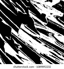 Abstract grunge grid stripe halftone background pattern. Black and white line vector illustration
