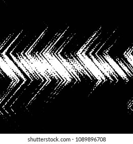 Abstract grunge grid stripe halftone background pattern. Black and white line vector illustration
