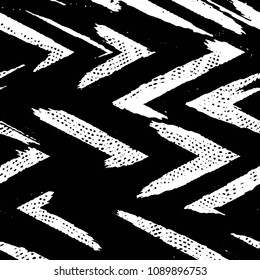 Abstract grunge grid stripe halftone background pattern. Black and white line vector illustration
