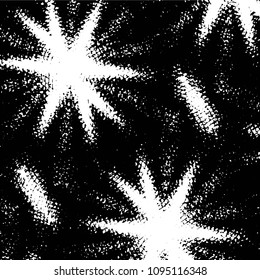 Abstract grunge grid stripe halftone background pattern. Black and white line vector illustration
