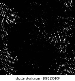 Abstract grunge grid stripe halftone background pattern. Black and white line vector illustration
