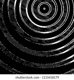 Abstract grunge grid stripe halftone background pattern. Black and white line vector illustration
