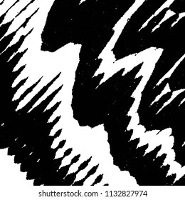 Abstract grunge grid stripe halftone background pattern. Black and white line vector illustration
