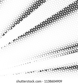 Abstract grunge grid stripe halftone background pattern. Black and white line vector illustration
