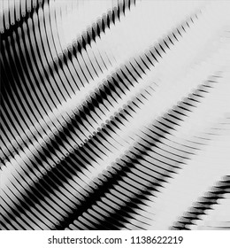 Abstract grunge grid stripe halftone background pattern. Black and white line vector illustration
