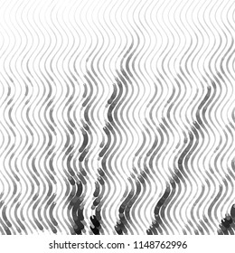 Abstract grunge grid stripe halftone background pattern. Spotted black and white line vector illustration

