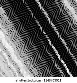 Abstract grunge grid stripe halftone background pattern. Spotted black and white line vector illustration
