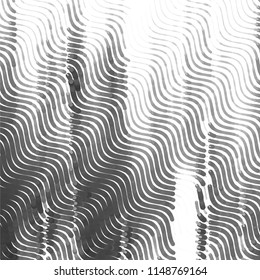 Abstract grunge grid stripe halftone background pattern. Spotted black and white line vector illustration
