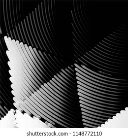 Abstract grunge grid stripe halftone background pattern. Spotted black and white line vector illustration
