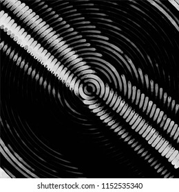 Abstract grunge grid stripe halftone background pattern. Spotted black and white line vector illustration
