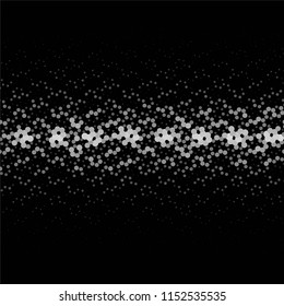 Abstract grunge grid stripe halftone background pattern. Spotted black and white line vector illustration
