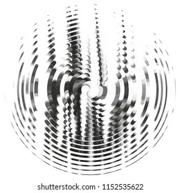 Abstract grunge grid stripe halftone background pattern. Spotted black and white line vector illustration
