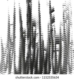 Abstract grunge grid stripe halftone background pattern. Spotted black and white line vector illustration
