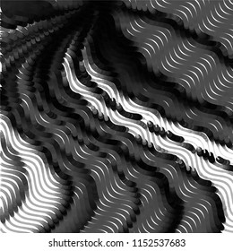 Abstract grunge grid stripe halftone background pattern. Spotted black and white line vector illustration
