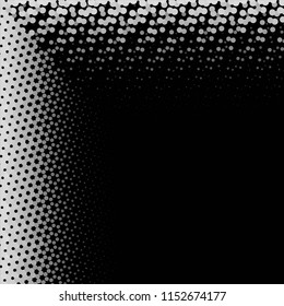 Abstract grunge grid stripe halftone background pattern. Spotted black and white line vector illustration
