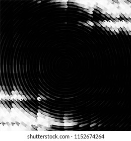 Abstract grunge grid stripe halftone background pattern. Spotted black and white line vector illustration
