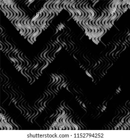 Abstract grunge grid stripe halftone background pattern. Spotted black and white line vector illustration
