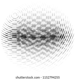 Abstract grunge grid stripe halftone background pattern. Spotted black and white line vector illustration
