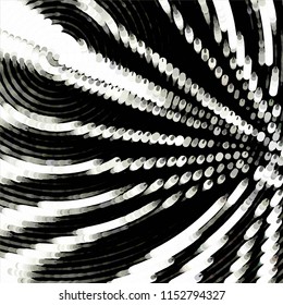 Abstract grunge grid stripe halftone background pattern. Spotted black and white line vector illustration
