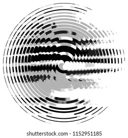 Abstract grunge grid stripe halftone background pattern. Spotted black and white line vector illustration
