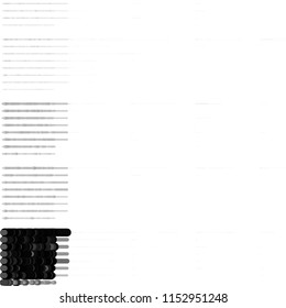 Abstract grunge grid stripe halftone background pattern. Spotted black and white line vector illustration
