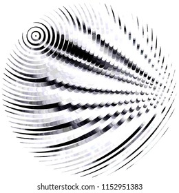 Abstract grunge grid stripe halftone background pattern. Spotted black and white line vector illustration
