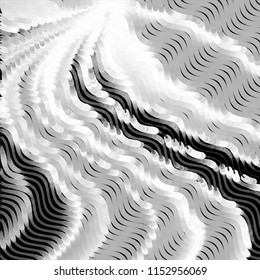 Abstract grunge grid stripe halftone background pattern. Spotted black and white line vector illustration
