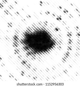 Abstract grunge grid stripe halftone background pattern. Spotted black and white line vector illustration
