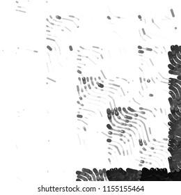 Abstract grunge grid stripe halftone background pattern. Spotted black and white line vector illustration
