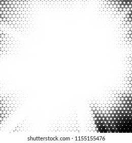 Abstract grunge grid stripe halftone background pattern. Spotted black and white line vector illustration
