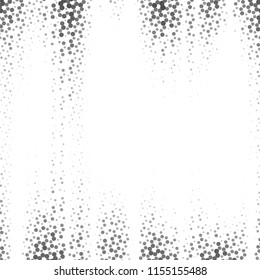 Abstract grunge grid stripe halftone background pattern. Spotted black and white line vector illustration
