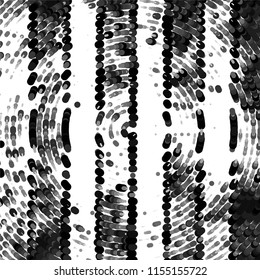 Abstract grunge grid stripe halftone background pattern. Spotted black and white line vector illustration
