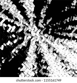 Abstract grunge grid stripe halftone background pattern. Spotted black and white line vector illustration
