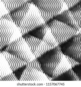 Abstract grunge grid stripe halftone background pattern. Spotted black and white line vector illustration
