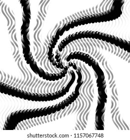 Abstract grunge grid stripe halftone background pattern. Spotted black and white line vector illustration
