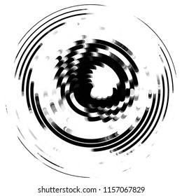 Abstract grunge grid stripe halftone background pattern. Spotted black and white line vector illustration
