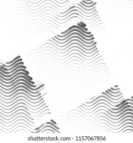 Abstract grunge grid stripe halftone background pattern. Spotted black and white line vector illustration
