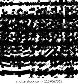 Abstract grunge grid stripe halftone background pattern. Spotted black and white line vector illustration
