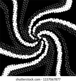 Abstract grunge grid stripe halftone background pattern. Spotted black and white line vector illustration
