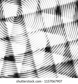 Abstract grunge grid stripe halftone background pattern. Spotted black and white line vector illustration
