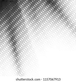 Abstract grunge grid stripe halftone background pattern. Spotted black and white line vector illustration
