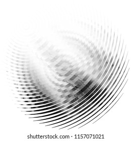 Abstract grunge grid stripe halftone background pattern. Spotted black and white line vector illustration
