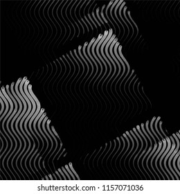 Abstract grunge grid stripe halftone background pattern. Spotted black and white line vector illustration
