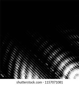 Abstract grunge grid stripe halftone background pattern. Spotted black and white line vector illustration
