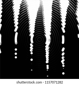 Abstract grunge grid stripe halftone background pattern. Spotted black and white line vector illustration
