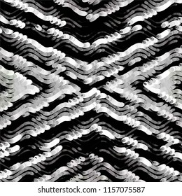 Abstract grunge grid stripe halftone background pattern. Spotted black and white line vector illustration
