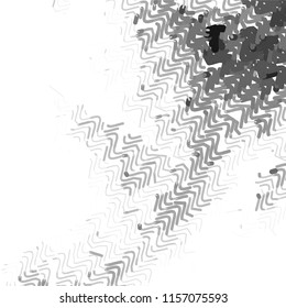 Abstract grunge grid stripe halftone background pattern. Spotted black and white line vector illustration
