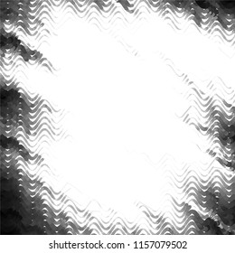 Abstract grunge grid stripe halftone background pattern. Spotted black and white line vector illustration
